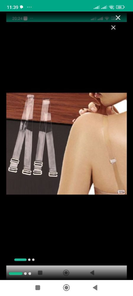 Bras transparent 