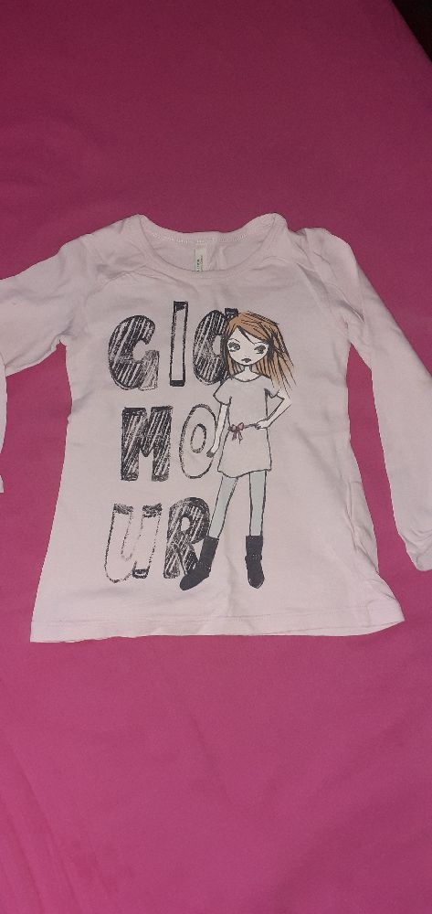 TEE-SHIRT BENETTON ROSE 