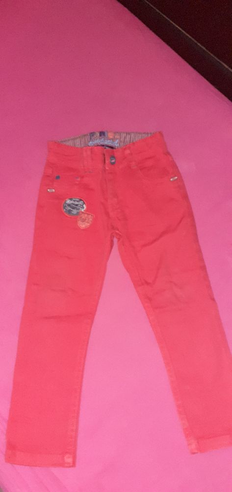 PANTALON JEAN ROUGE SERGENT MAJOR 