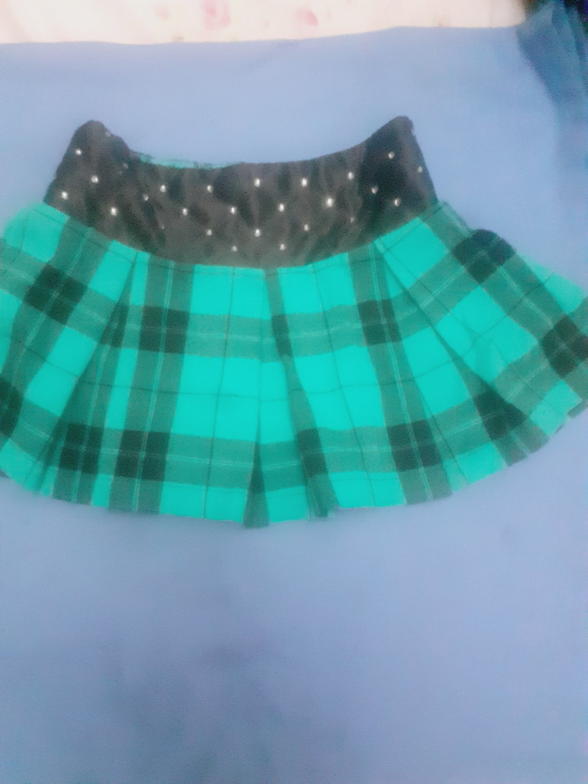 JUPE SHORT VERTE