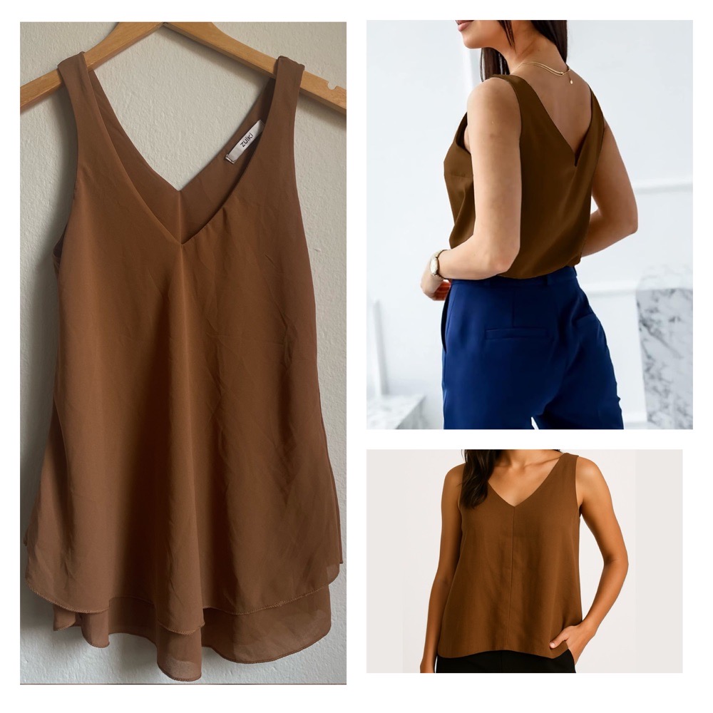 Top marron taille S/M