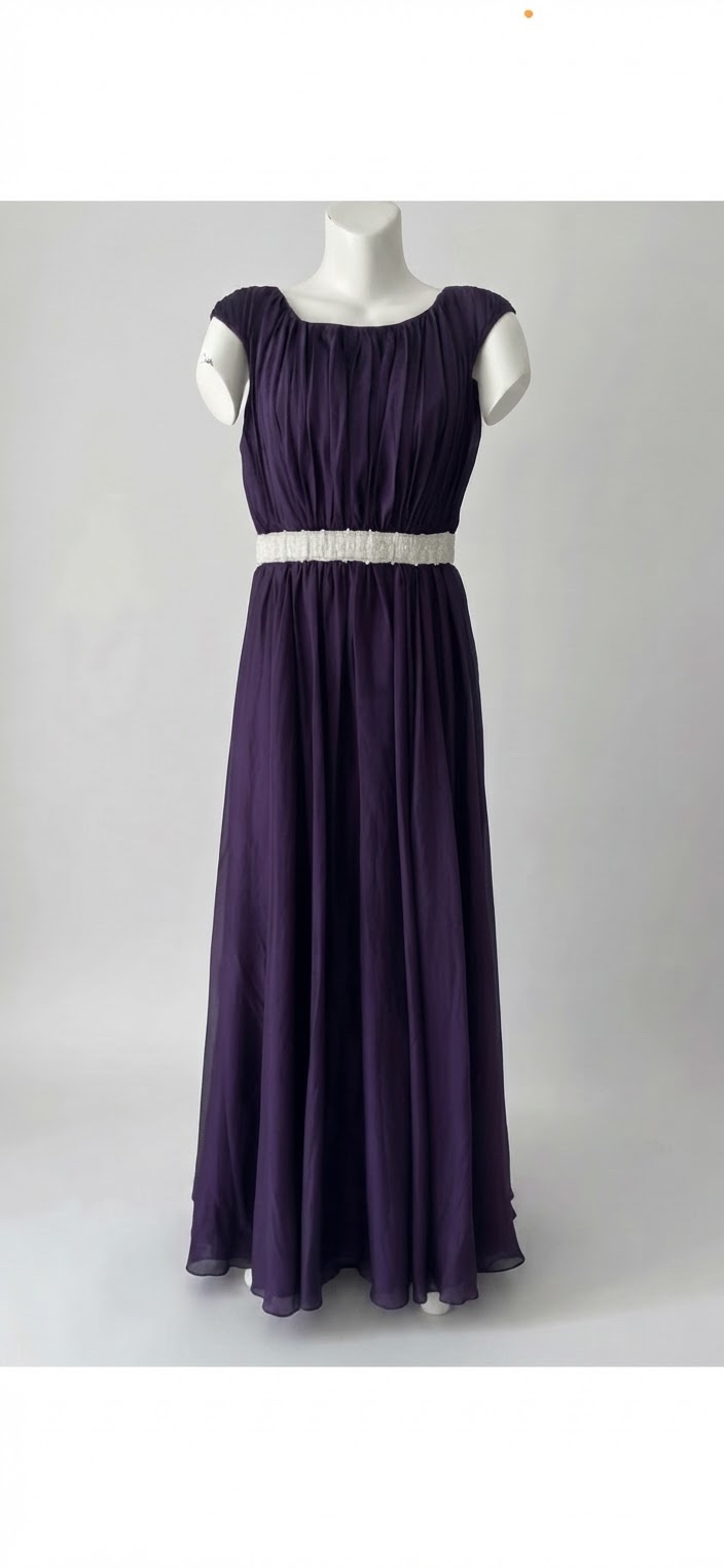 Robe longue violet