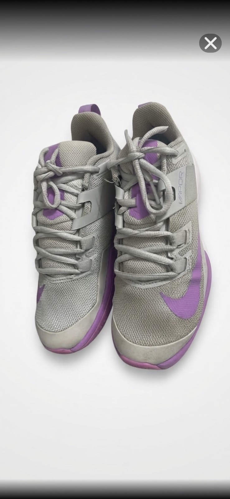 Basket de tennis NikeCourt Vapor lite femme (gris / violet 