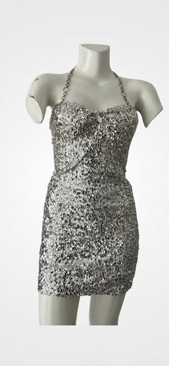 Robe argentée bling bling 😍