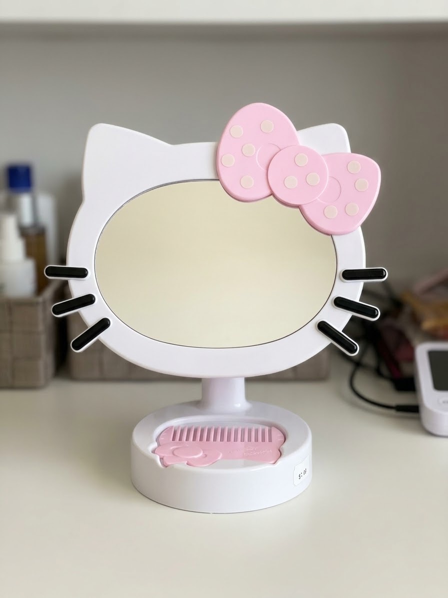 Hello kitty mirroir avec peigne
