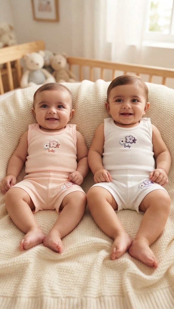 Lot de deux ensembles body sans manches et short