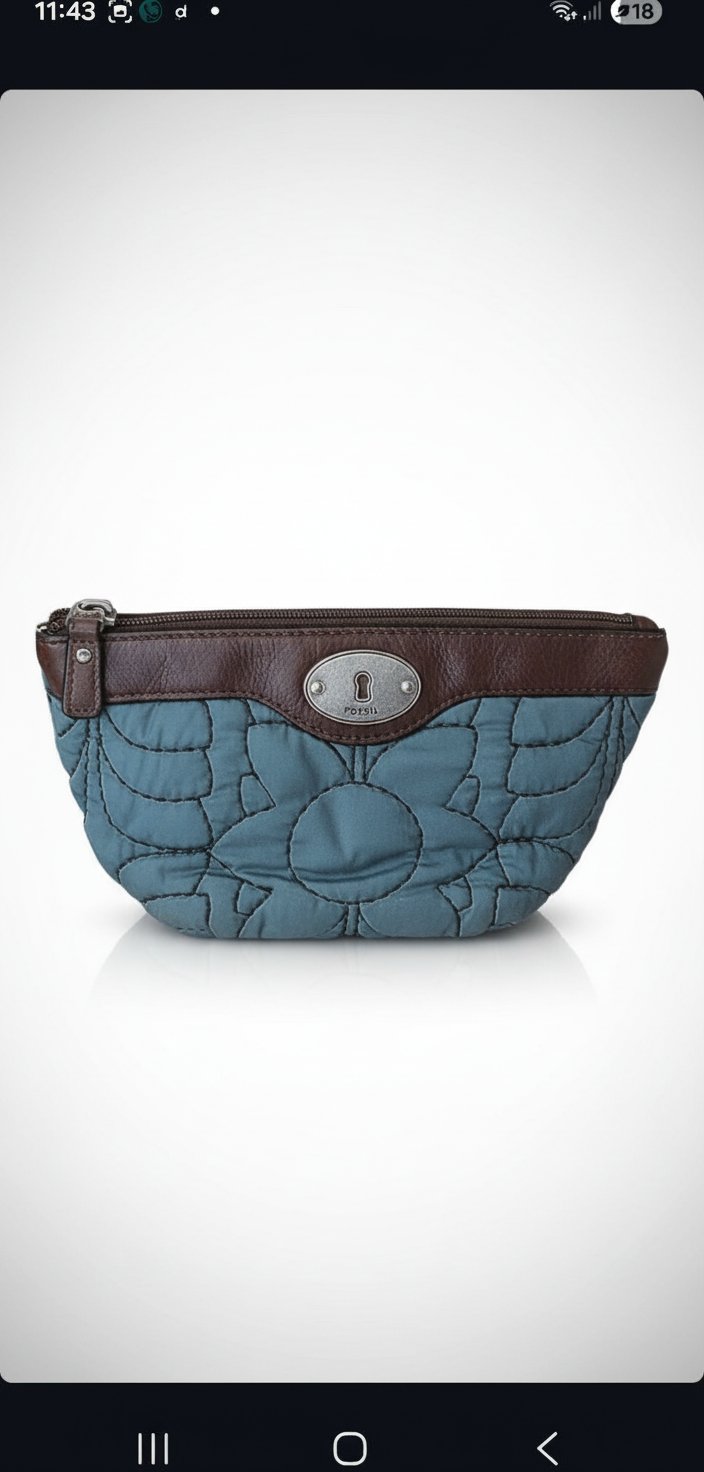 TRES BELLE toute petite  POCHETTE "FOSSIL"  