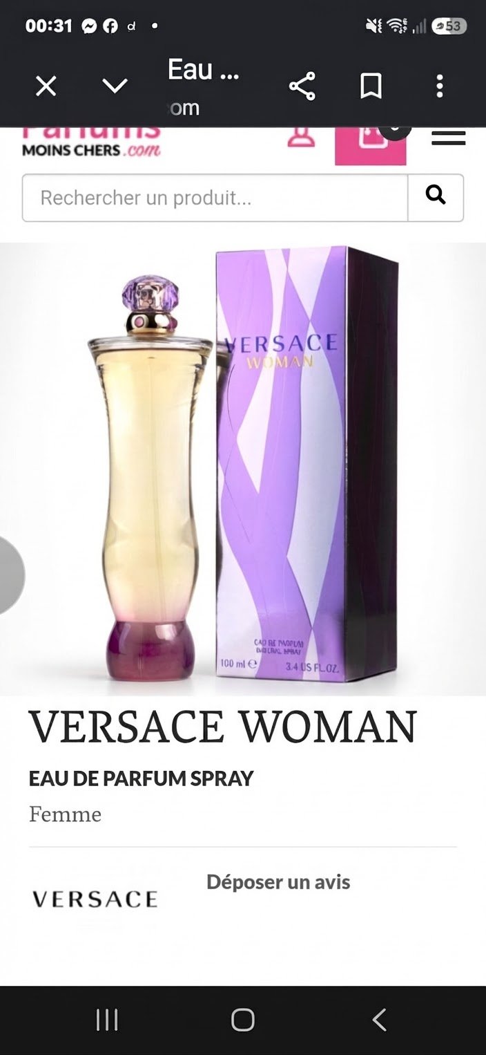 🫆🫆 Parfum authentique Versace women 100ml dans son celophane