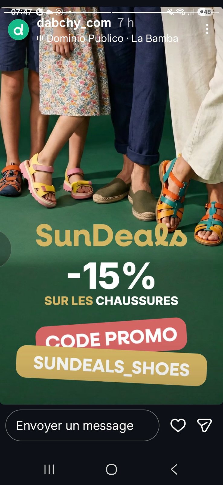 🫆🫆promo 15 % sur les chaussure 