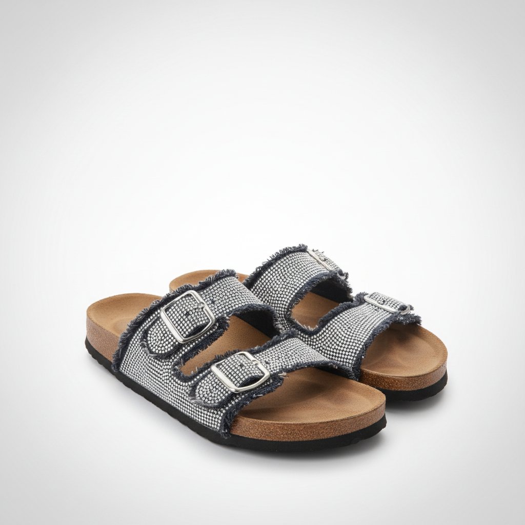 🌀🌀 Magnfique  mule presque neuve peu portée en bleu jean   a excellent  prix
