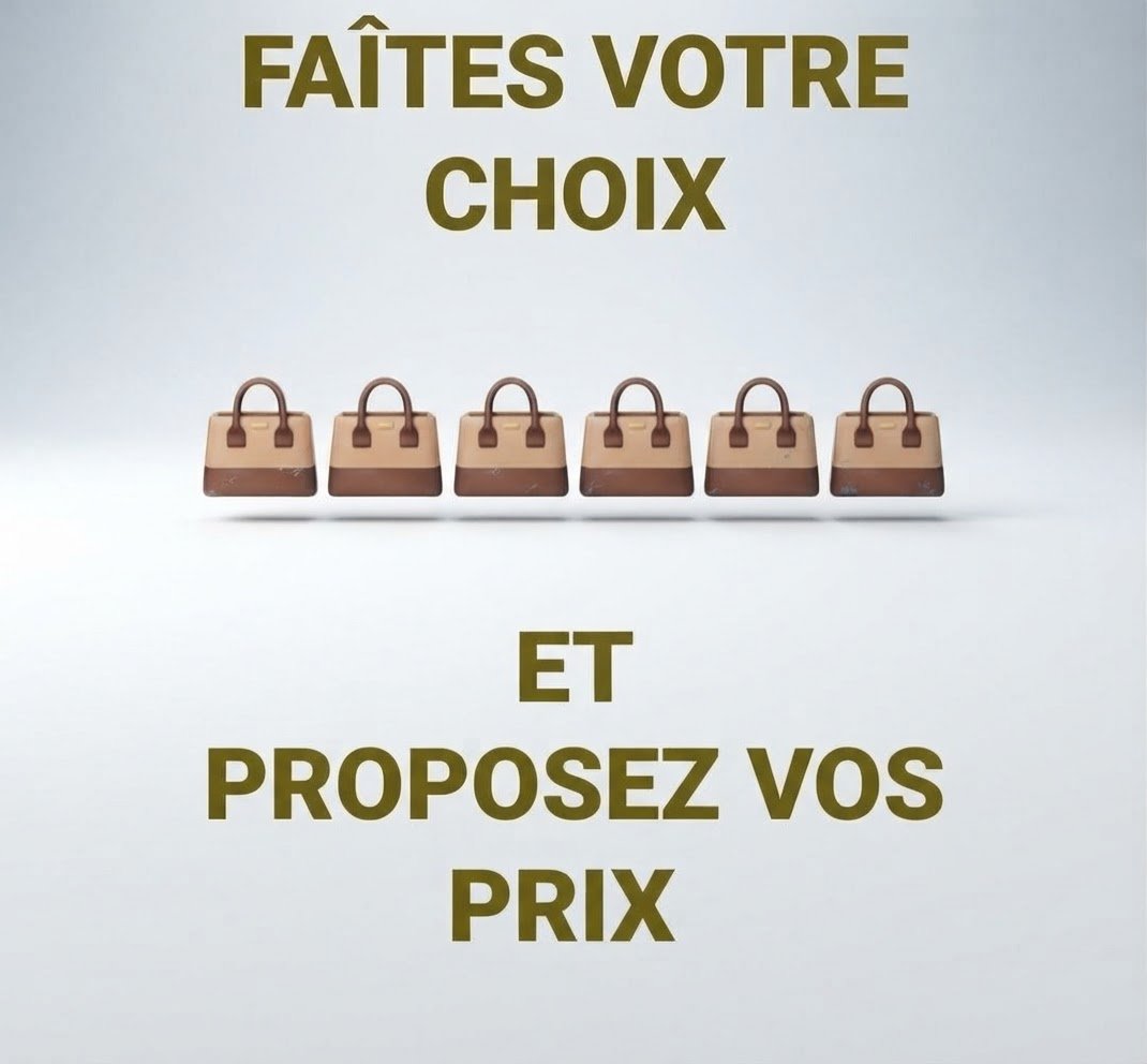 🫆🫆 Faîtes votre choix et proposez votre prix