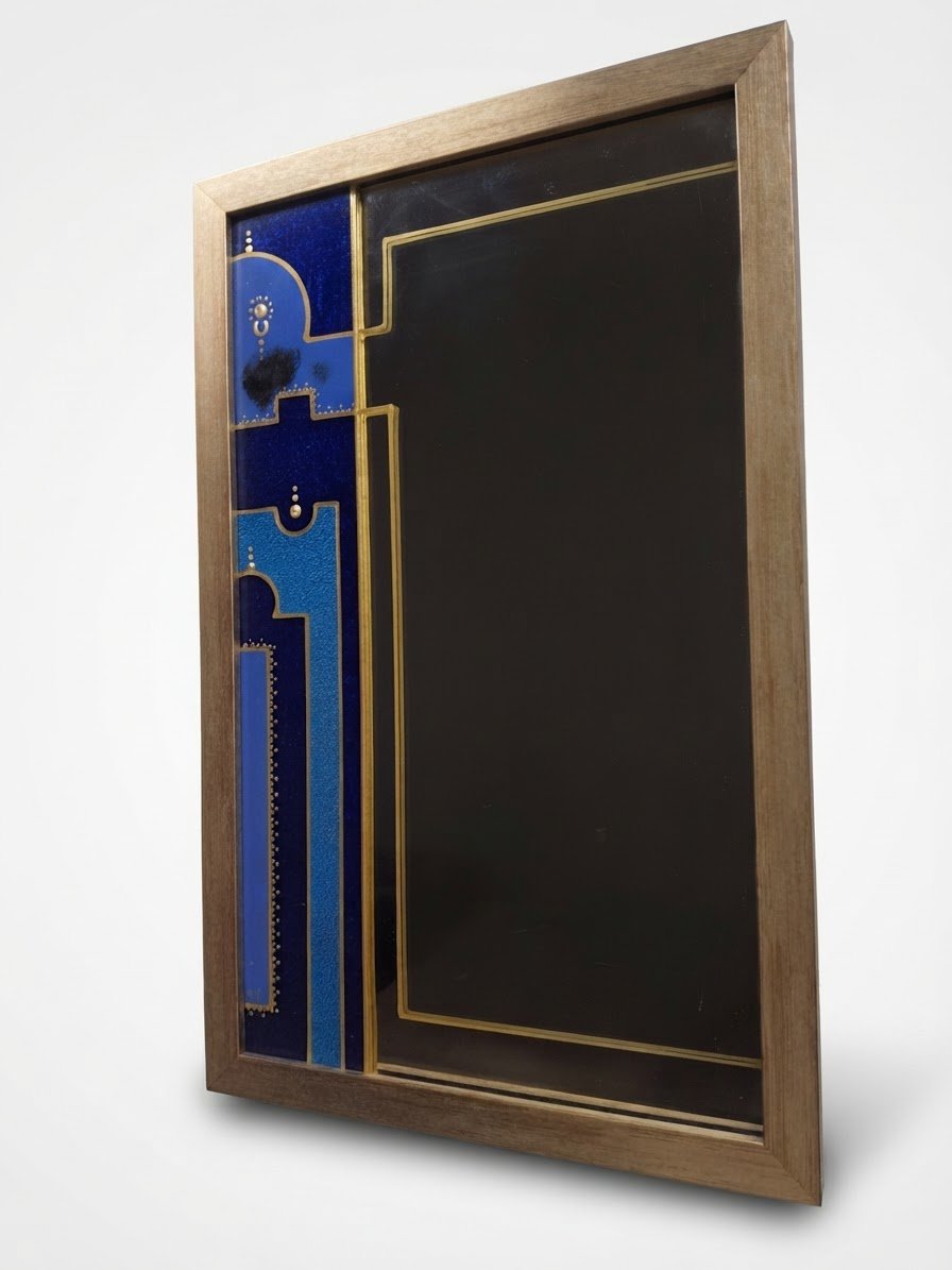 🌀🌀 Tres joli cadre miroir 20/40 cm d’un artisan bien connu
