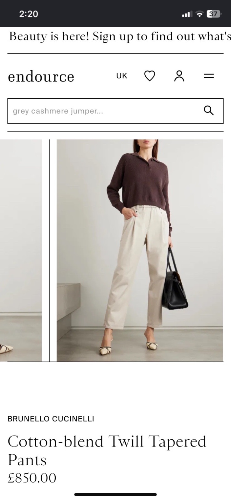 Pantalon Brunello Cucinelli
