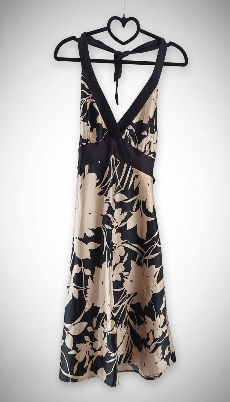 Robe satinée 