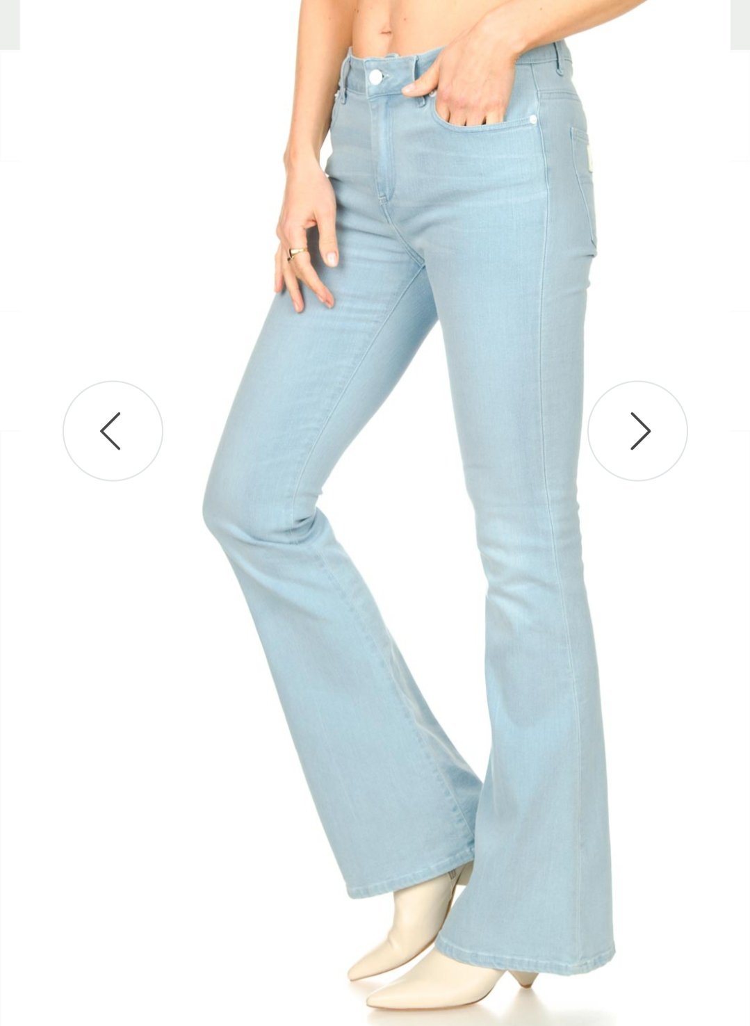 Pantalon high waisted flare 
