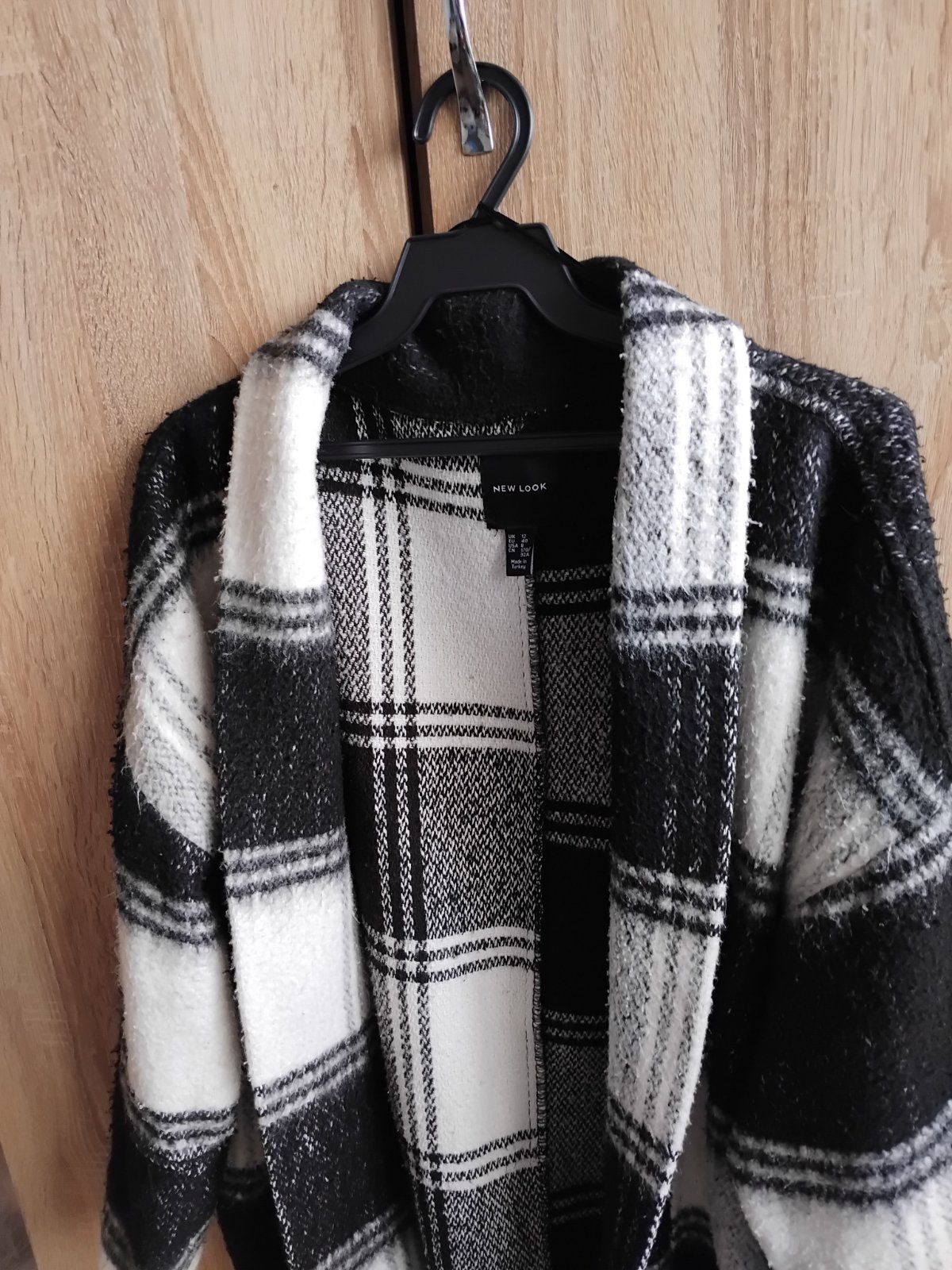 Gilet New Look - Style Oversize - Carreaux Noir & Blanc