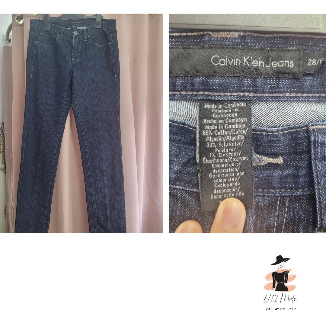Jeans droit mid rise Calvin Klein