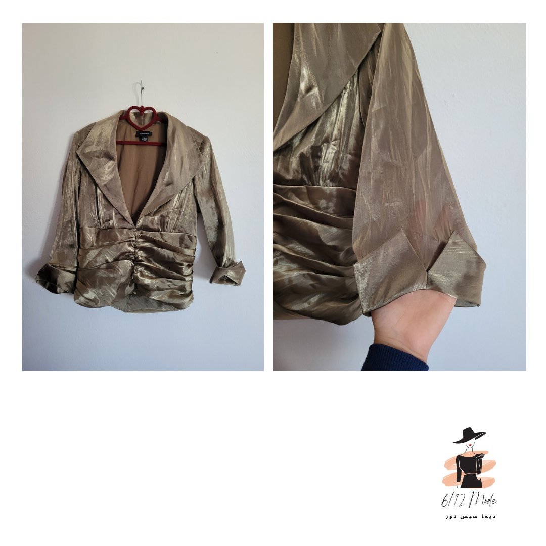 Top soirée bronze
