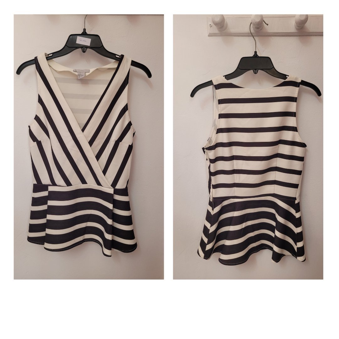 Top sans manches rayé H&M