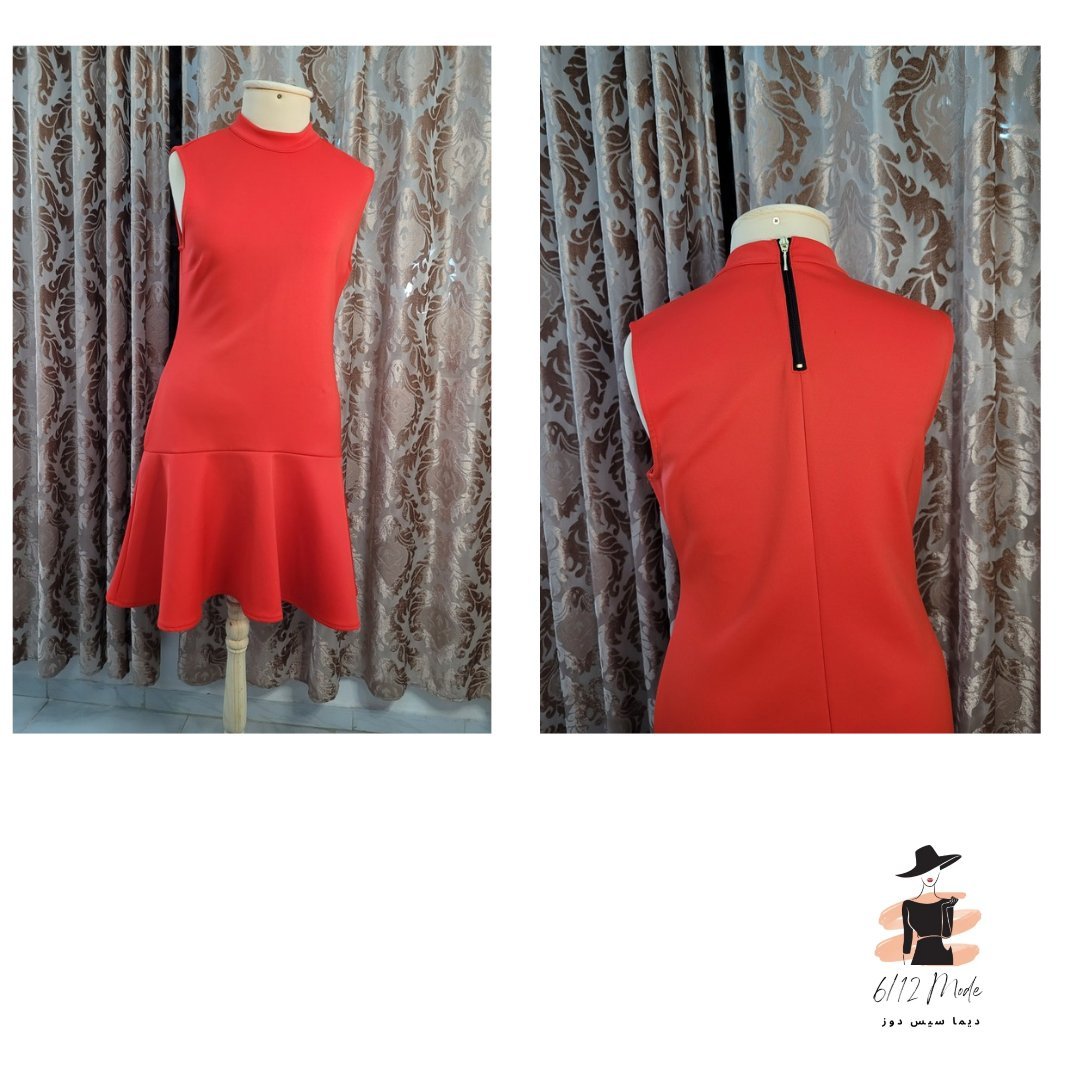 Robe rouge tomate H&M
