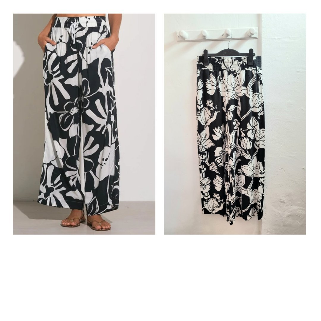 Pantalon large en cotton neuf 