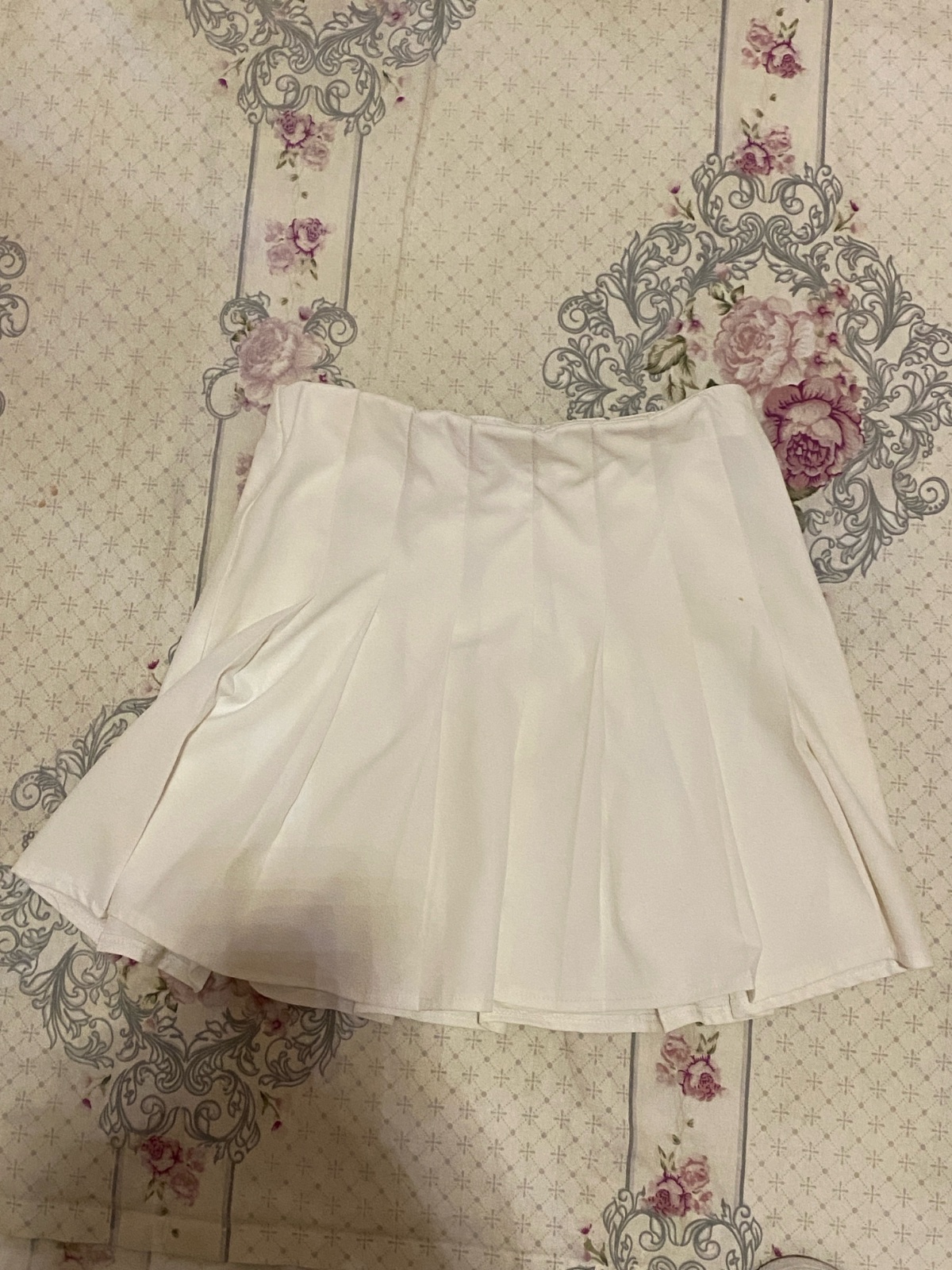 Jupe courte plissée blanche Subdued (Taille S)