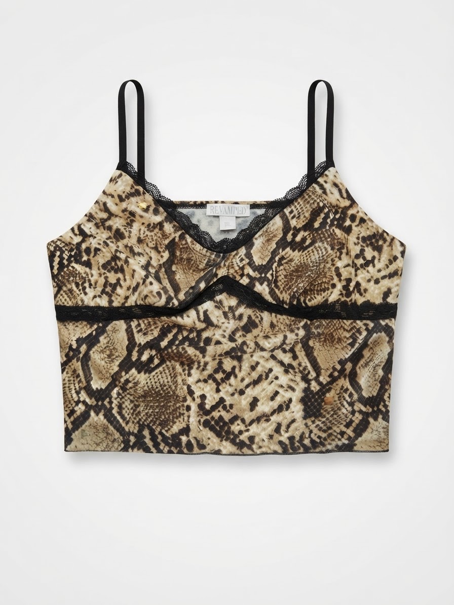 Top avec un imprimé animalier L/M