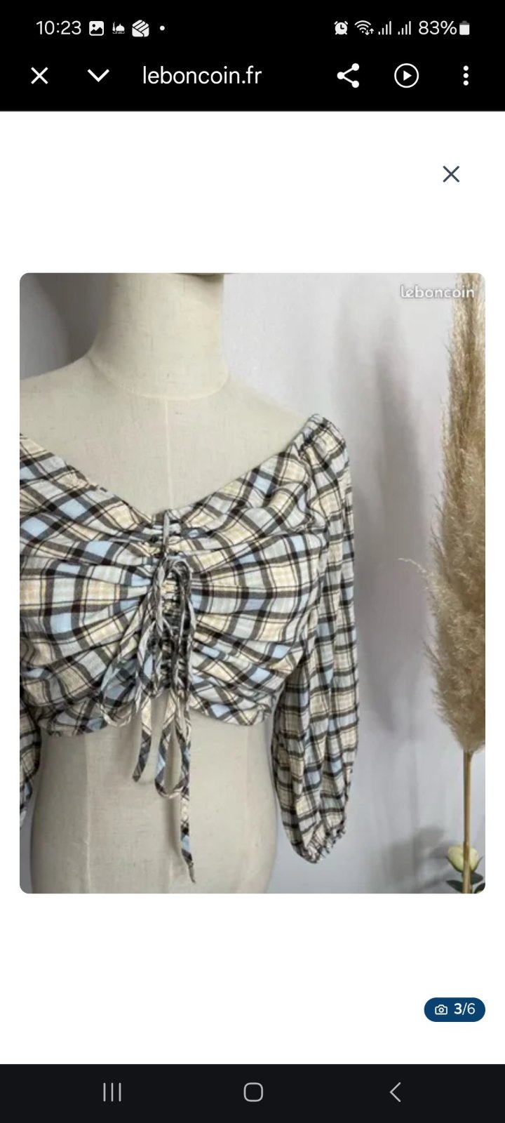 Chemise zara taille S