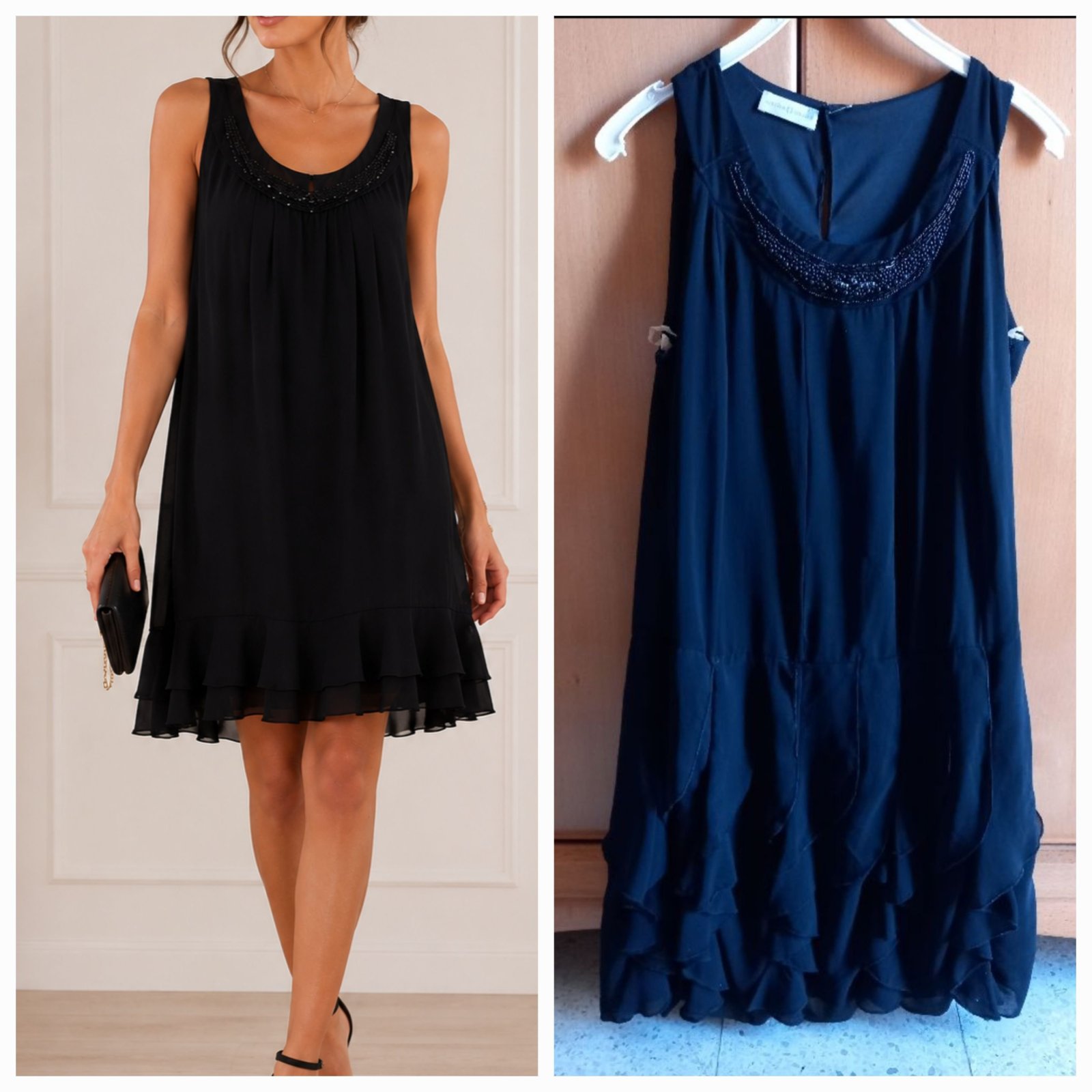 Robe noire échancré 