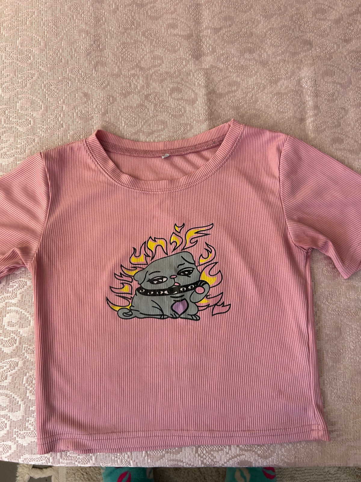 Croptop rose Y2K