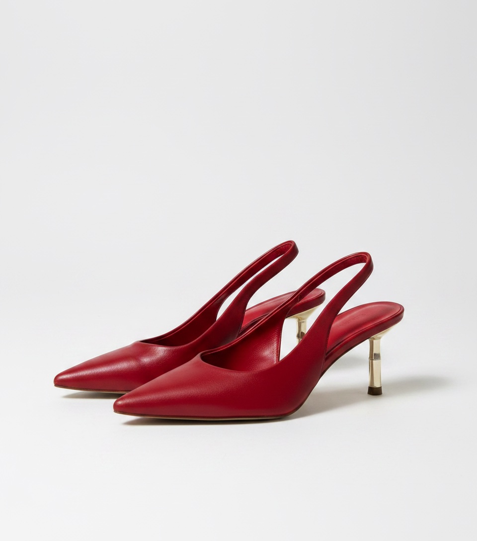 Chaussures RIVA en cuir rouge pointure 38