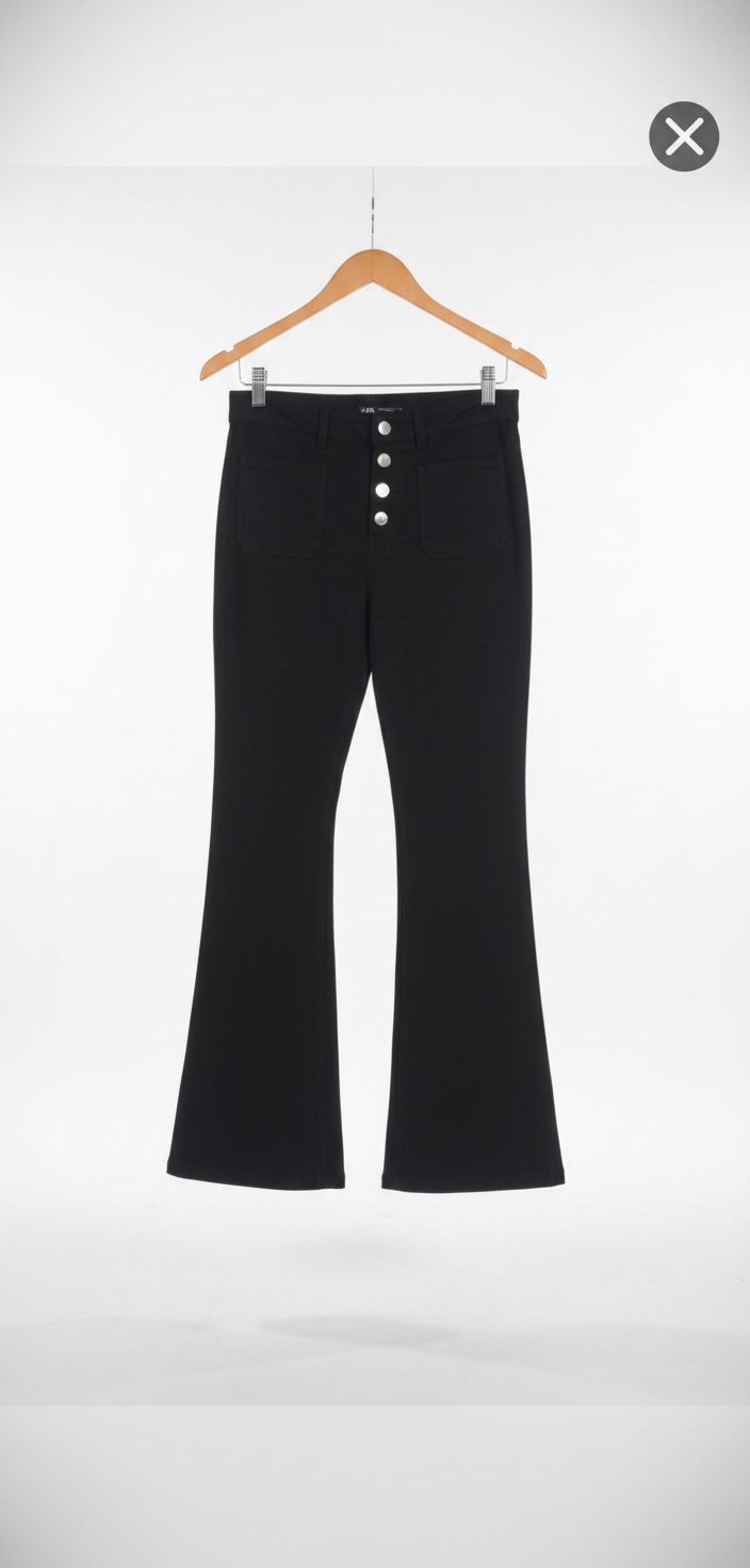 Pantalon Jeans Noir Zara