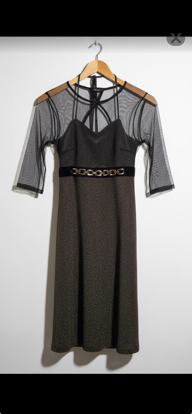 Robe soirée dos ouvert taille S