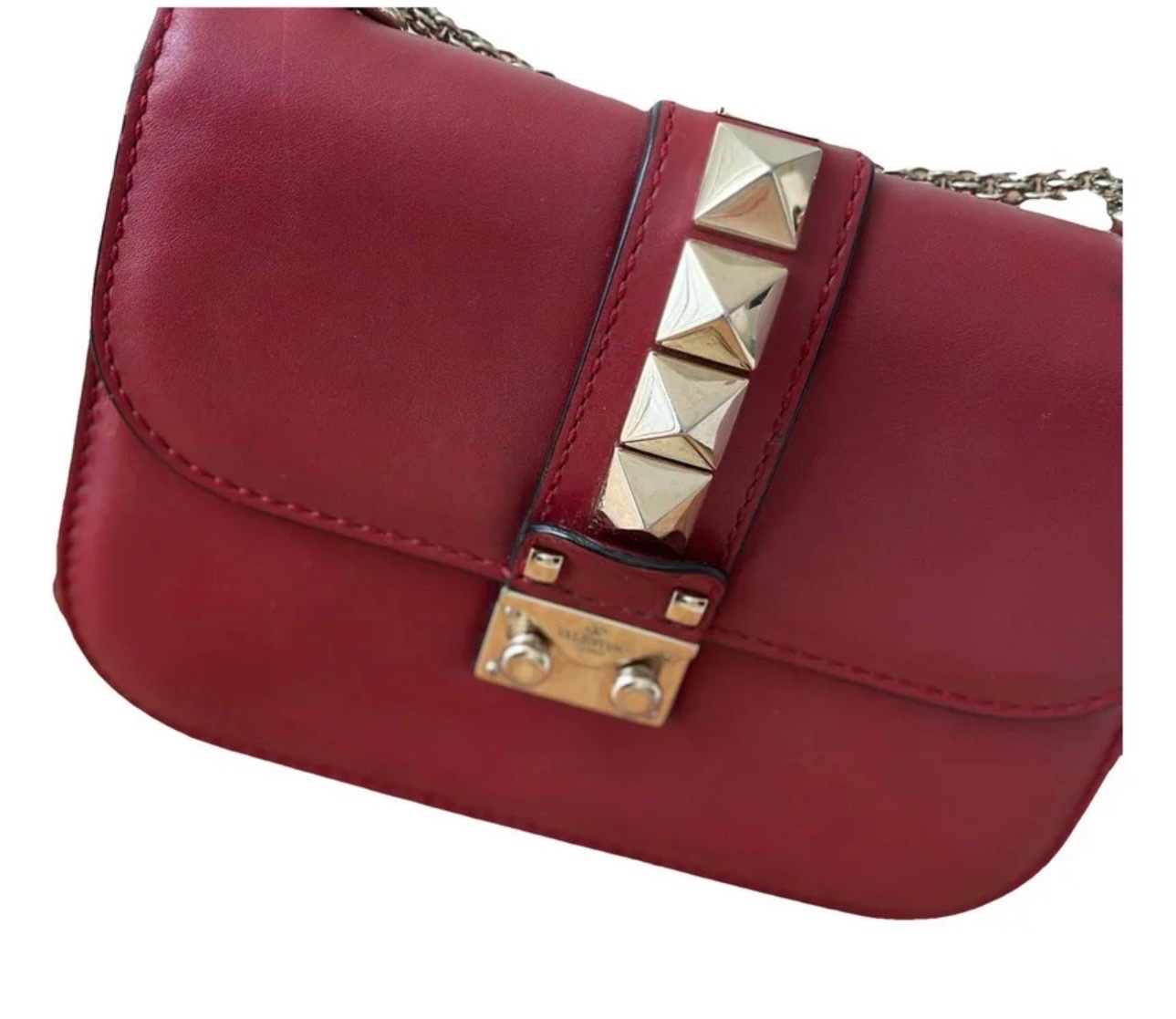 Sac rouge Valentino Glam Lock