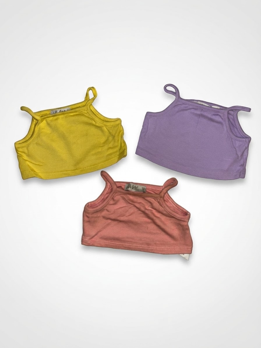 Set de crop tops fillette