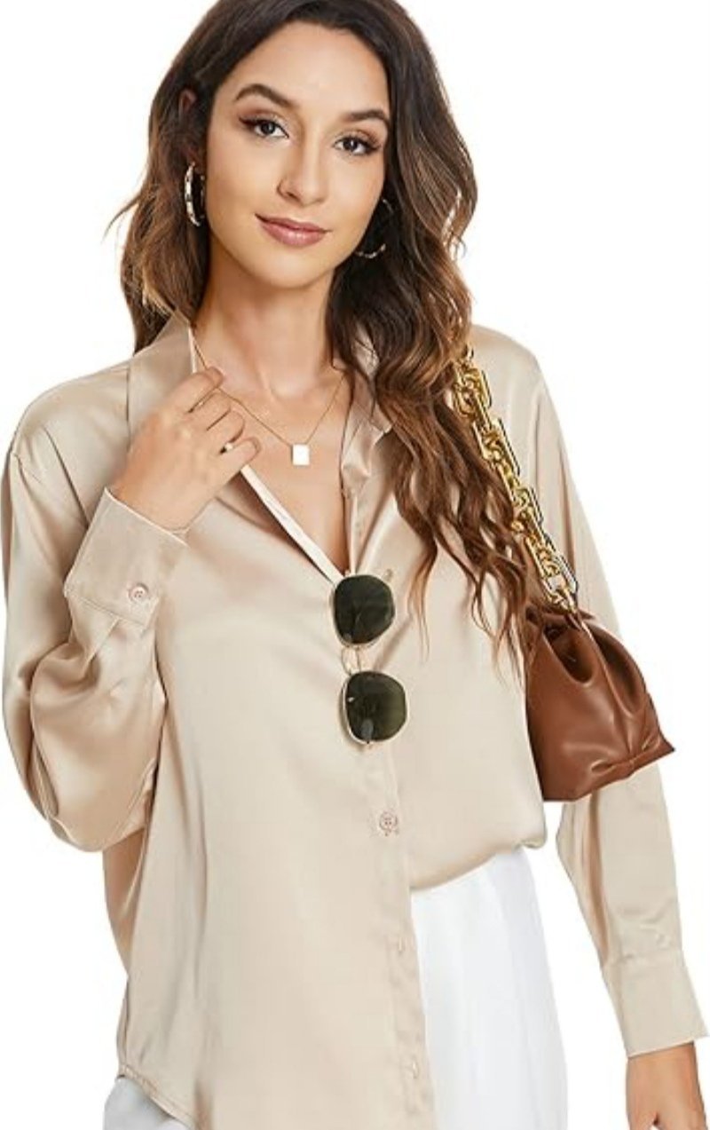 Chemise en satin très élégant 😍🔥