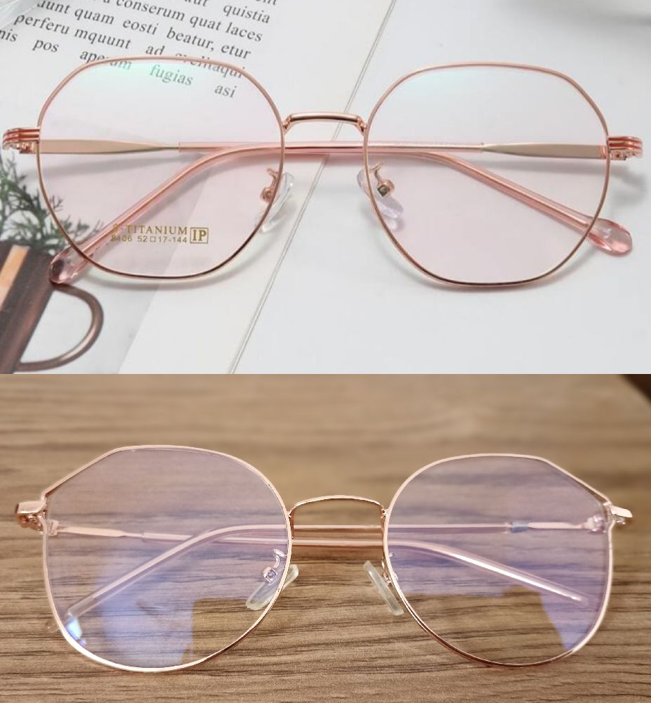 Lunette de vue rose gold+Boite lunettes cadeau 🎁😍