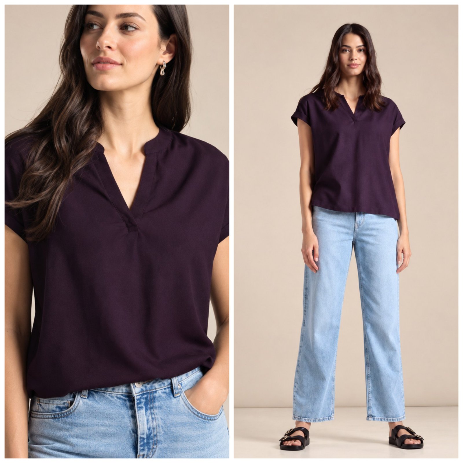 Blouse fluide violet 🍇 Street One 