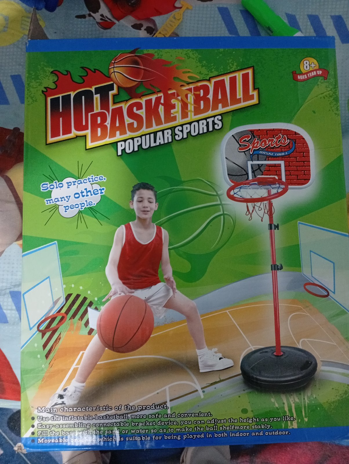 Panneau baskets Ball avec support pour enfants 