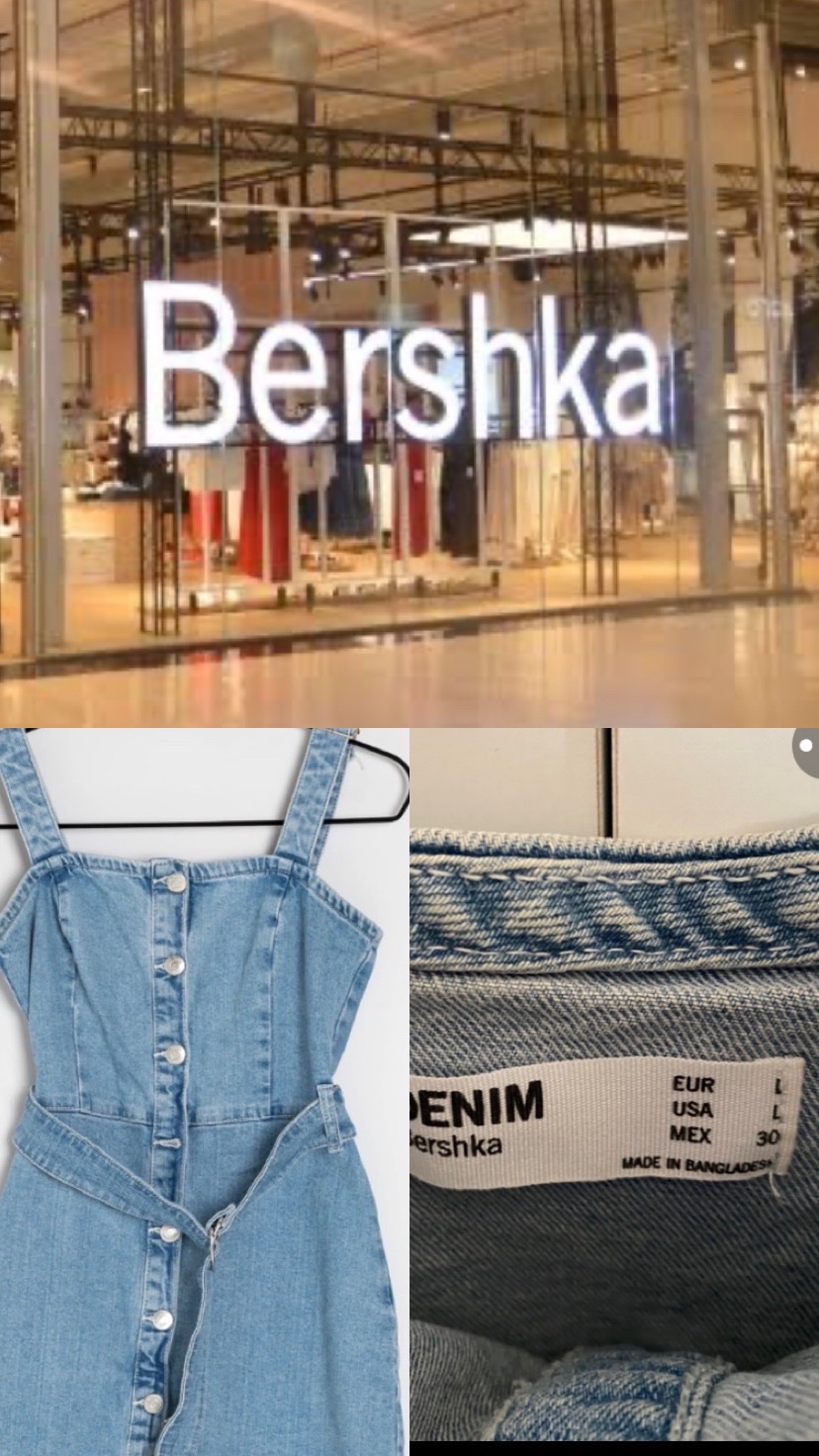 Bershka robe en jean