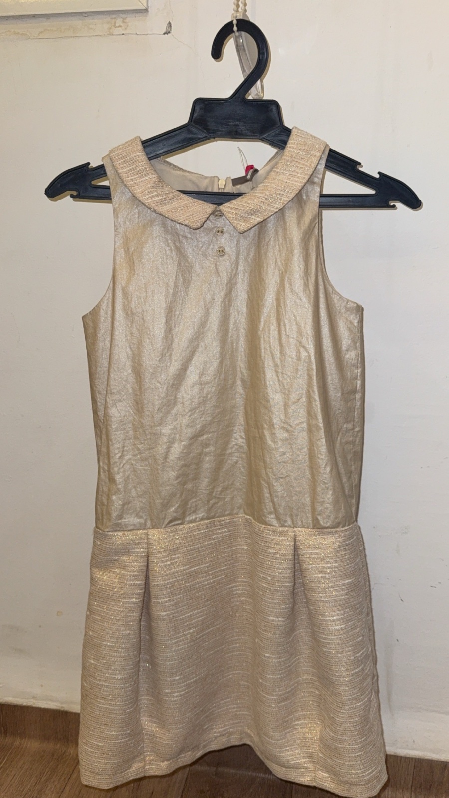 Robe Orchestra beige/dorée pailletée ✨ taille 10 ans 