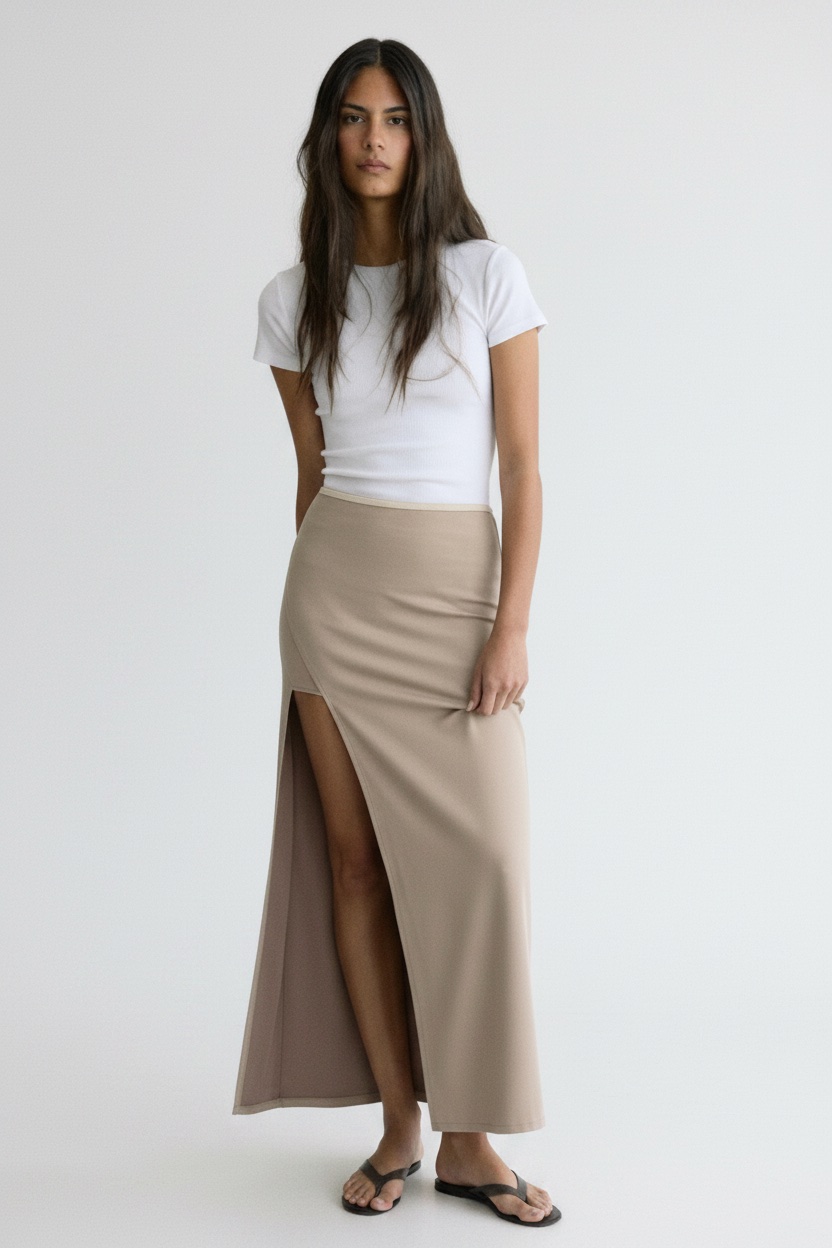 Jupe shein beige 