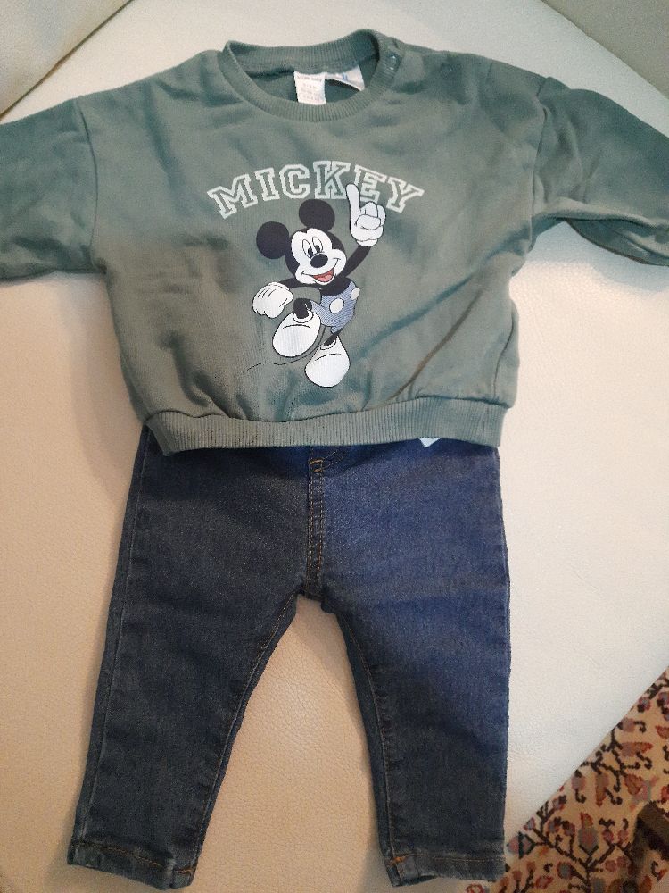 Ensemble jean+pull mickey
