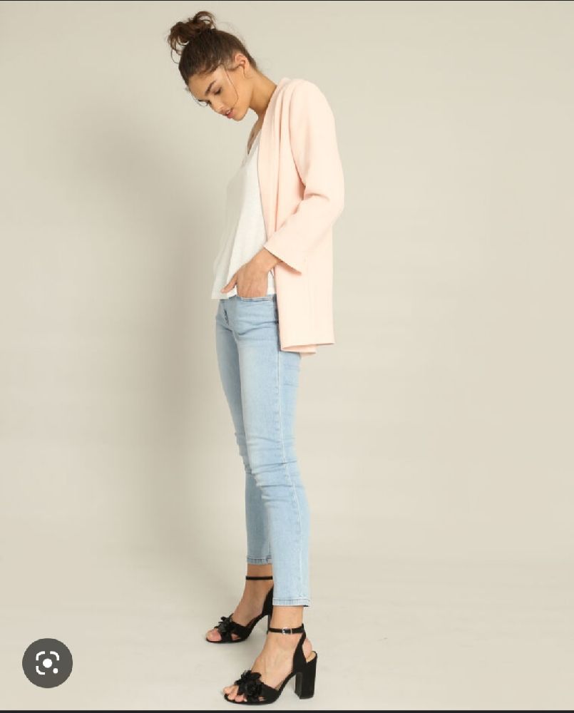 Veste blazer rose poudré 