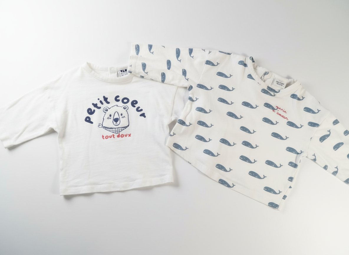 2 pulls coton pour bébé TAO