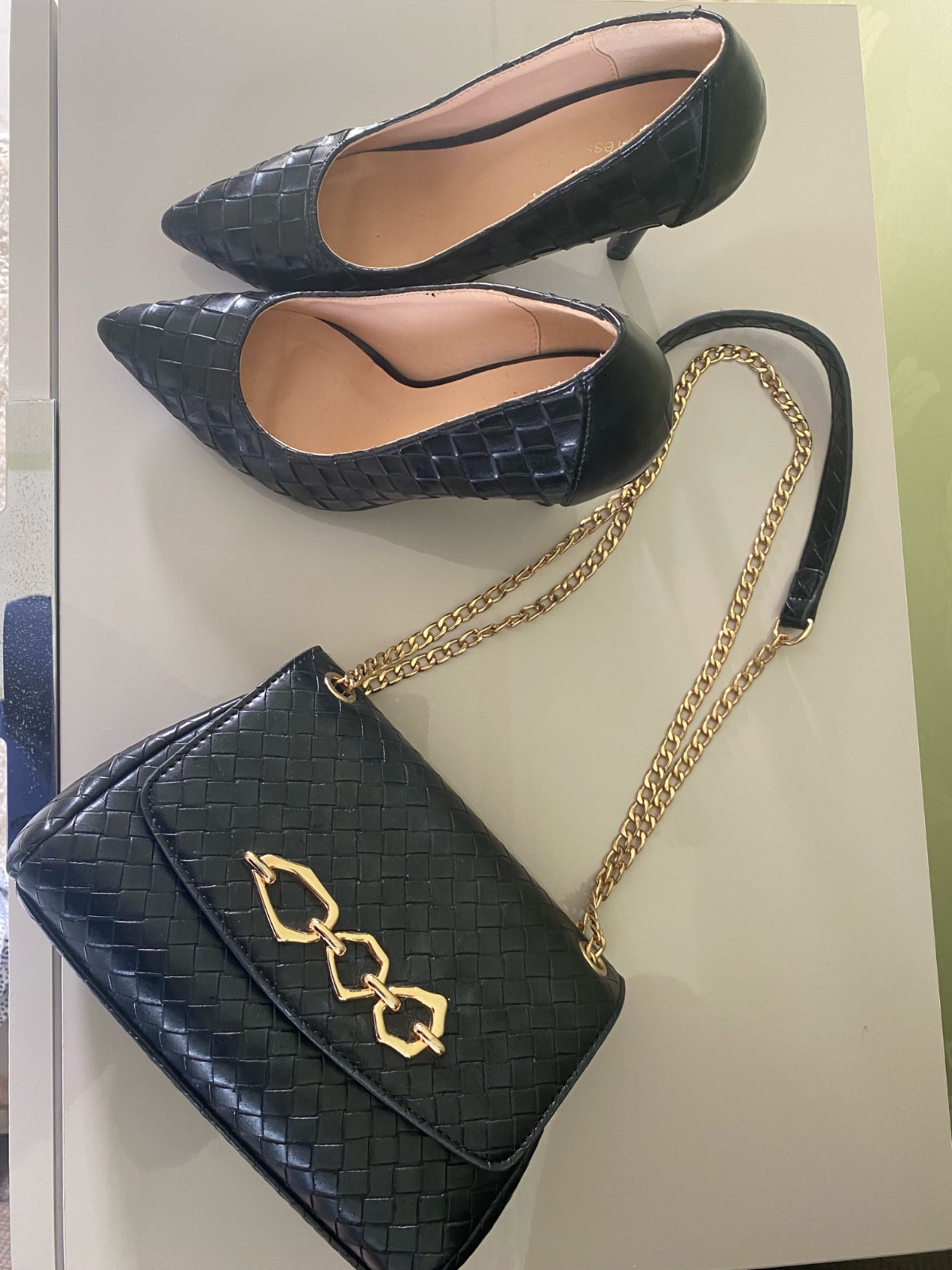 Sac et escarpin noirs