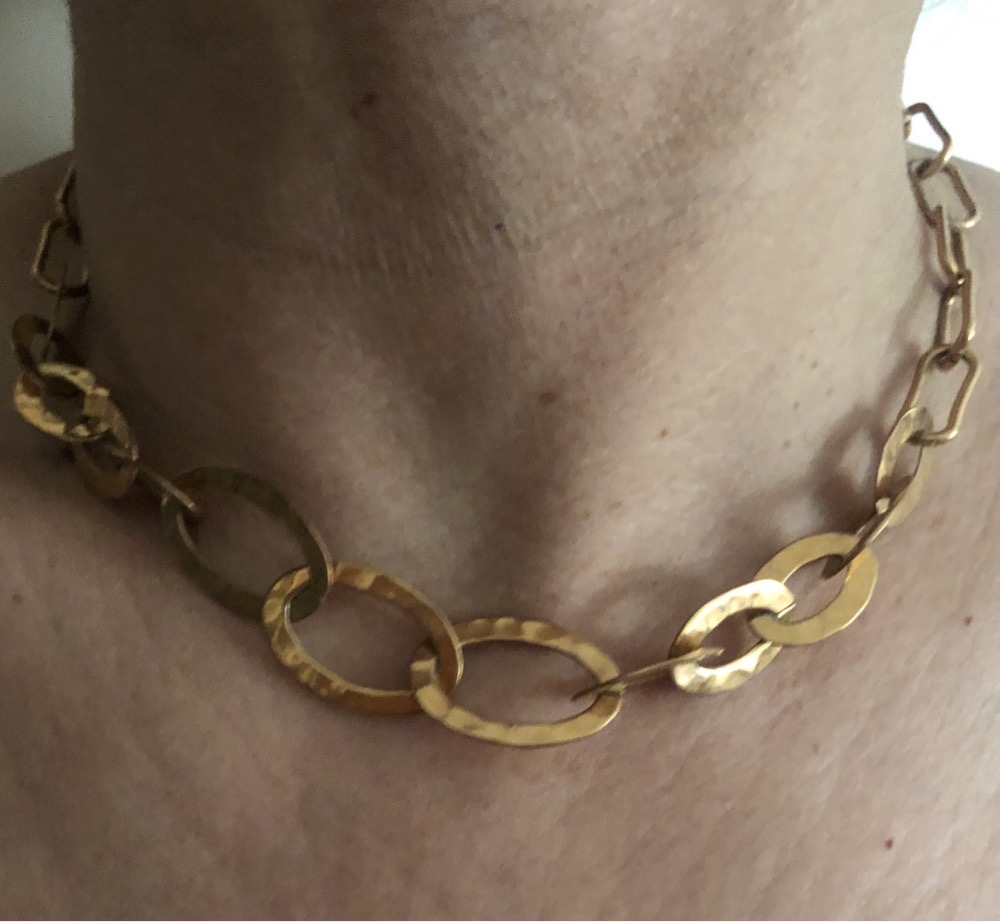 joli collier moderne et traditionnel en acier inoxydable 