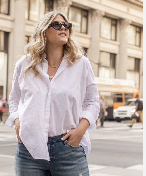chemise blanche estivale