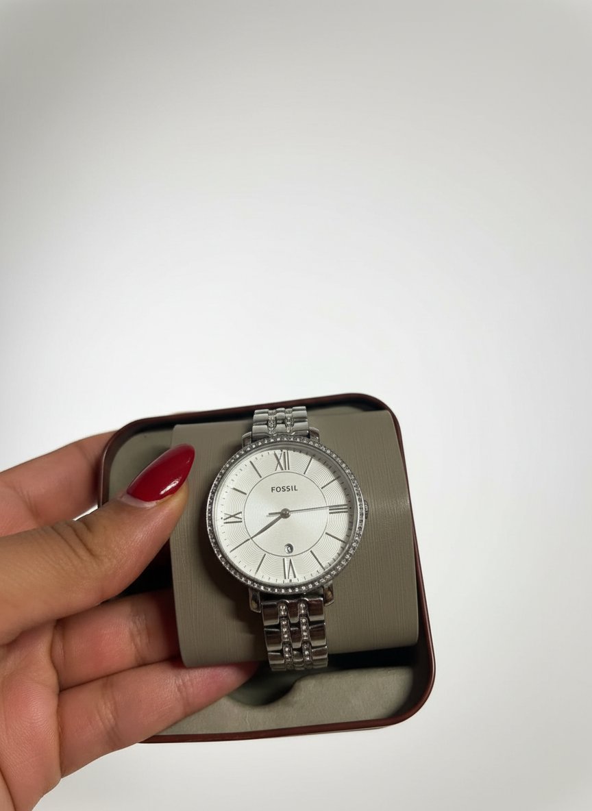 Montre femme fossil avec garantie, portée deux fois 