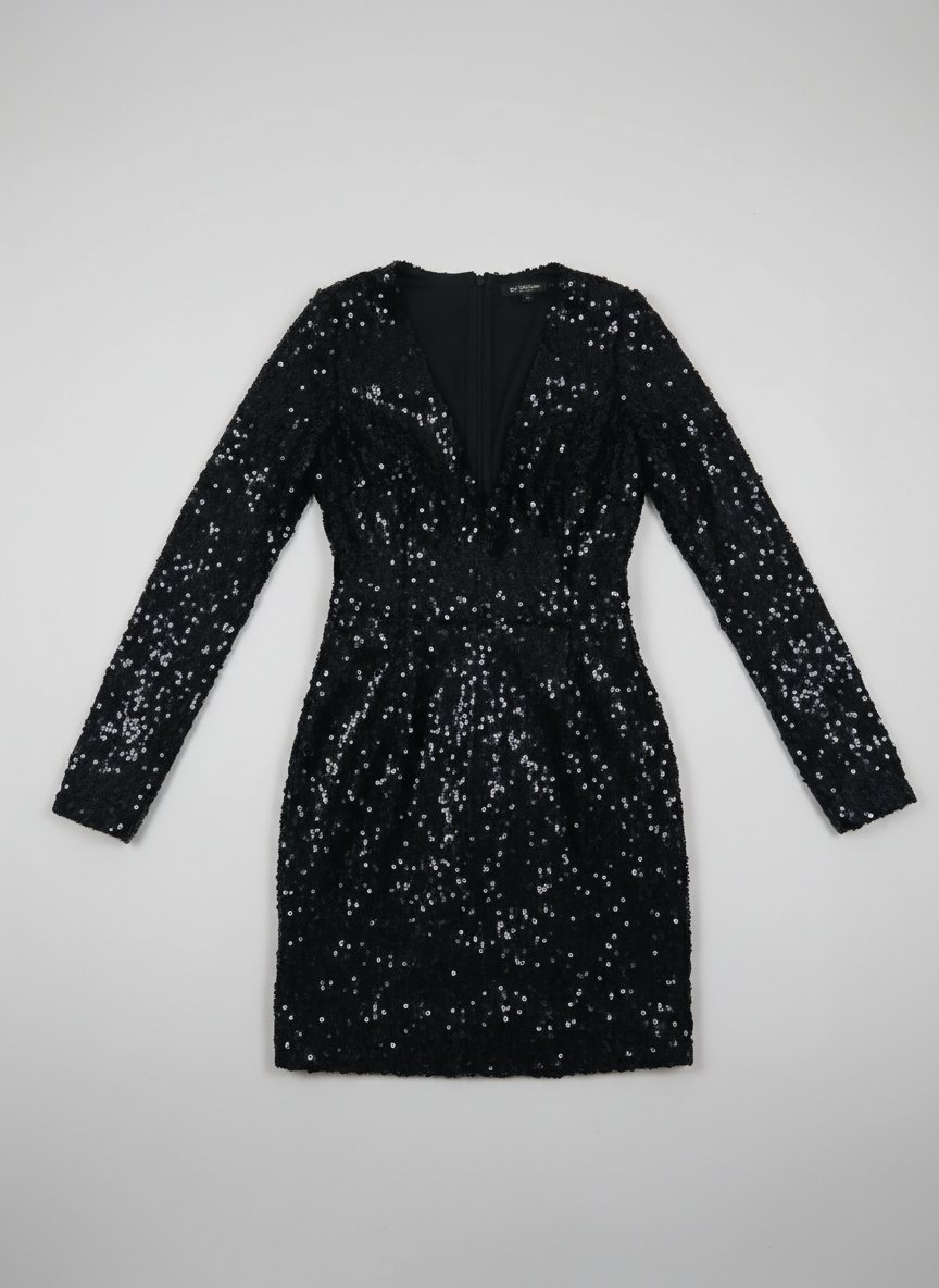 Robe pailleté (adas) noir ajuster alikher cole v 